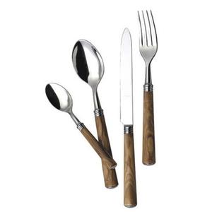 Hot Selling Flatware Set <b>Marvelous</b> Design Dinnerware Cutlery Set Exclusive Quality Wooden Handles Stainless Steel Cutlery Set - Product Image 3