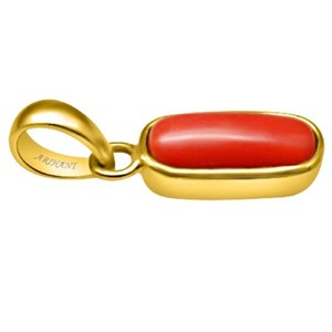 Colgante de Coral Natural (Moonga) de 4.25-12.25 Ratti con Engaste de Ashtdhatu, Gema Astrológica Certificada - Product Image 3
