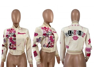 Chaquetas universitarias de mujer de alta calidad con diseño elegante última venta al por mayor por encargo casual - Product Image 3
