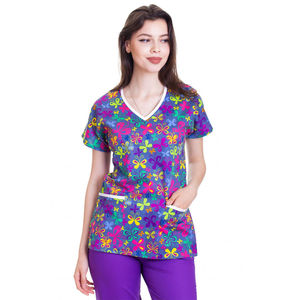 Uniformes Médicos Sublimados Transpirables Unisex, Anti-Decoloración, Alta Durabilidad, Secado Rápido, para Uso Hospitalario - Product Image 2