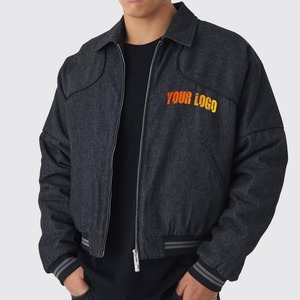 Veste en satin uni pour femmes 2025, veste d'hiver chaude à col rabattu, fermeture éclair, doublure matelassée, veste universitaire - Product Image 1