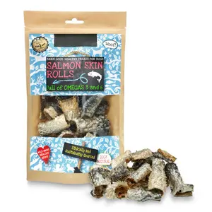 Wholesale salmon skin with pet treat for pet export bulk low price omega3 supplement cat treat for dog