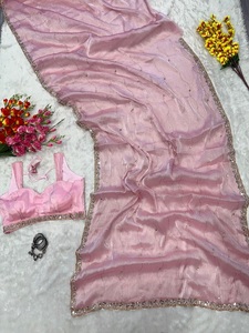 Sari Étnico de Diseñador de Bollywood Indio, Sari Tradicional Exclusivo, Ropa de Fiesta Nupcial, Sari Sexy para Mujer - Product Image 5