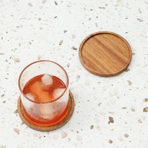 Approvisionnement d'usine Dessous de verre ronds en bambou et noyer d'acacia Impression de boisson à la bière personnalisée Dessous de verre en bois MDF Dessous de verre en bois - Product Image 2