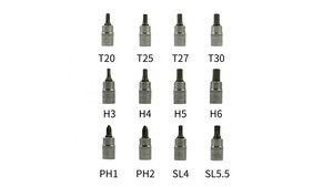 Juego de Herramientas Mecánicas de 36 Piezas con Dados Redondeados de 1/4\" con 85% de Superficie Disponible - Product Image 3