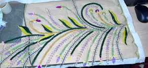 Tissu de luxe à sequins et perles pour femmes, style mode, largeur personnalisée, robe et robe de mariée, vêtements de soirée avec décoration en dentelle brodée - Product Image 6