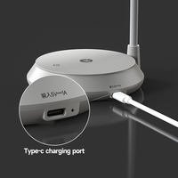 Lámpara de Mesa LED Flexible de Silicona, Diseño Nuevo, Precio de Fábrica, Lámpara de Escritorio para Sala de Lectura, Recargable, Control Táctil, con Pinza