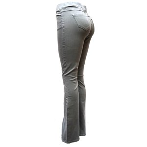 Jean en denim évasé pour femme, couleur bonbon, écologique, taille moyenne, jambe large, Streetwear décontracté, coupe skinny avec broderie - Product Image 6