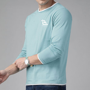 Durable <b>Men</b> <b>Long</b> <b>Sleeve</b> T Shirt High Quality Casual Wear O-Neck <b>Top</b> Wholesale Clothing Supplier - Product Image 2