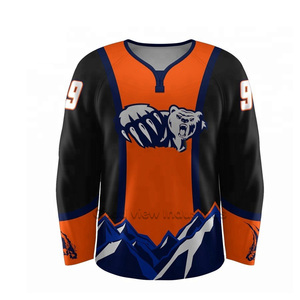 Nueva Llegada: Camisetas de Hockey sobre Hielo Sublimadas Personalizadas con Logotipo, Transpirables, de Secado Rápido, 100% Poliéster, Nombre y Diseño del Equipo Personalizados - Product Image 4