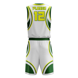 Venta caliente ligero uniforme de baloncesto transpirable y nuevo diseño para deportes de verano conjunto de impresión por sublimación - Product Image 3