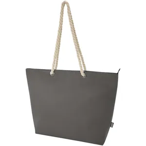 Bolsa de Mano Promocional de 23L, Material Reciclado Certificado GRS, Termica Da Spiaggia con Asas de Cordón Panamá para Uso en la Playa - Product Image 3