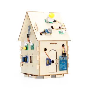 Wooden House DIY Smart Home steam Education Learning Kit for Arduino