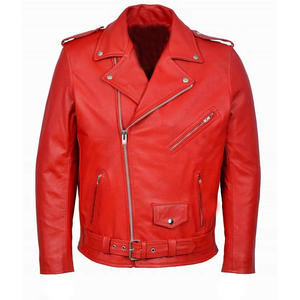 Chaqueta de cuero PU de moda para motocicleta ajustada para hombre con cuello levantado y piel de oveja, comodidad y estilo superiores - Product Image 5