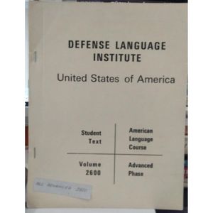 Lingua di difesa İnstitute-corso di lingua americana-testo per studenti
