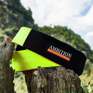 Sangle de récupération AMBITION 3 pouces x 8 pieds, résistance à la rupture de 36 000 livres, sangle de remorquage d'urgence, corde d'extension de treuil - Product Image 4