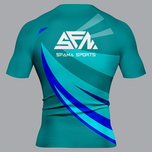 Haute qualité hommes MMA BJJ Rash Guard Shorts ensemble Compression formation porter Anti-UV respirant tissu à séchage rapide conçu - Product Image 3