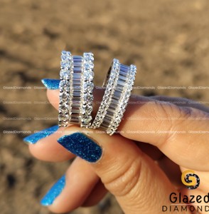 Embrace Timeless Elegance With a Dazzling Hip Hop <b>Ring</b> Adorned With a Round Cut Lab Grown Diamond <b>Set</b> in 925 <b>Sterling</b> <b>Silver</b> - Product Image 4