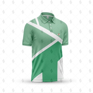 Camiseta Vibrante para Hombre, Manga Corta, Mezcla de Poliéster y Algodón, Ligera, Transpirable, Antiarrugas, de Secado Rápido, Tejido de Punto, Informal, para Verano - Product Image 4