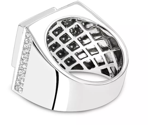 Bagues personnalisables en argent sterling 925 avec moissanite VVS, style hip-hop, pour occasions de mariage et de fête, unisexe - Product Image 3