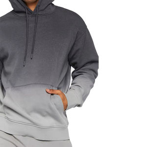 Venta al por mayor 500Gsm 100% Algodón Hombres Sudadera con capucha de gran tamaño Bordado Invierno Fleece Suéter en blanco con capucha gruesa - Product Image 5