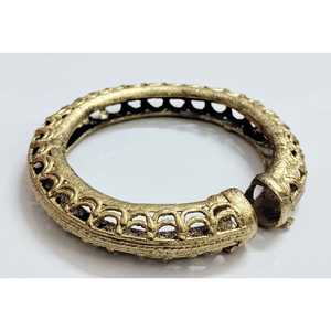 Brazalete Étnico de Latón Dhokra de Mukherjee Handicrafts, Colección Étnica, 2.7cm X 10cm X 10cm, Joyería - Product Image 2