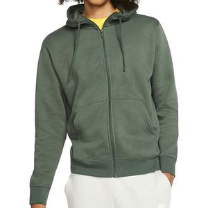 Sudadera con capucha de ajuste regular de estilo de vida mezclado de algodón básico de diseño personalizado de otoño para hombre sudadera con cremallera de peso pesado al por mayor OEM - Product Image 5