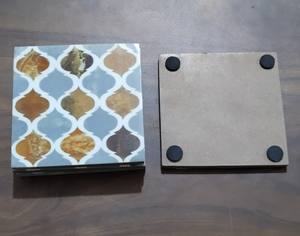 ถาดรองแก้วเรซินฝังที่มีลวดลายหรูหราแผ่นรองเครื่องดื่มไม้ที่เป็นที่ต้องการสูงสำหรับผู้ซื้อต่างประเทศและใช้ในบ้าน - Product Image 3