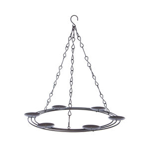 Iron Hanging Christmas <b>Advent</b> Ring <b>Candle</b> Holder - Product Image 6