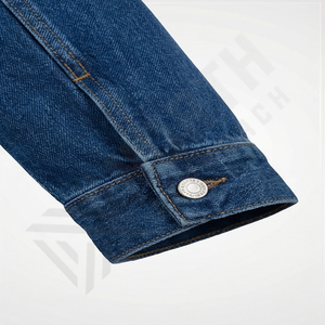 แจ็คเก็ตยีนส์ผู้ชายคุณภาพสูง ดีไซน์ระดับมืออาชีพ ระบายอากาศได้ดี สไตล์ทางการสำหรับฤดูหนาว เคลือบผิว ทันสมัย - Product Image 6