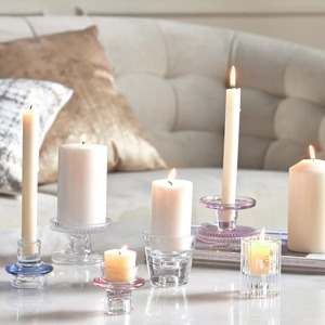 Adorable Glass <b>Candle</b> <b>Holder</b> Elegant Decorative Accent Stylish Table Centerpiece Romantic And Festive Home Display - Product Image 2