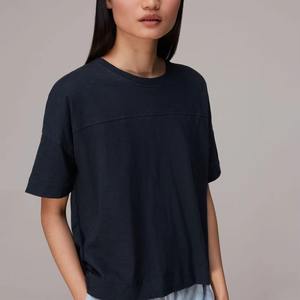 Camiseta personalizada de algodón de alta calidad para mujer, camiseta de gran tamaño de peso pesado en blanco, Camisetas estampadas para mujer - Product Image 6