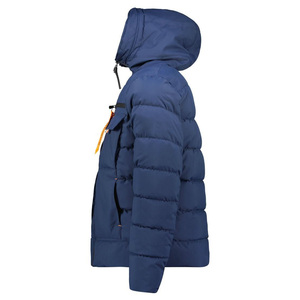 Veste à capuche matelassée avec fermeture éclair coupe moderne et poignets élastiques Veste d'extérieur légère et chaude avec logo personnalisé - Product Image 4
