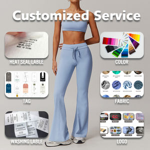 Conjunto de yoga para mujer de alta calidad Nuevo estilo con patrón de cuadros transpirable Cierre de cintura elástica - Product Image 4