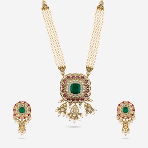 Kundan Necklace 187732 Elegant <b>Wedding</b> <b>Accessory</b> - Product Image 1