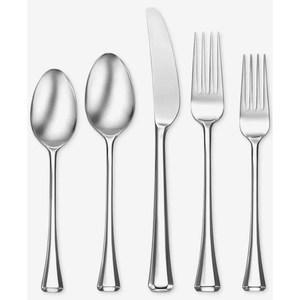 Portable réutilisable et lavable martelé Handel couteau fourchette cuillère à café couverts en acier inoxydable moderne plaqué argent ensemble de couverts - Product Image 6