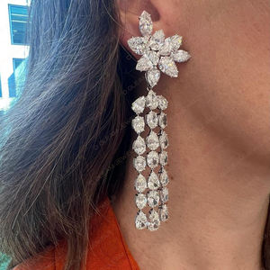 SGL Certified Yellow Moissanite Diamond 14K Gold Huggie Earrings Trendy Stud Engagement Gift Christian Wedding Anniversary - Product Image 3