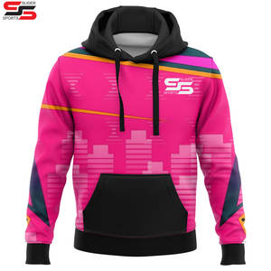 Venta caliente al por mayor Sudaderas Sublimación Impresión completa Hombres Sudadera con capucha Mujeres Sudadera con capucha Personalizado 3D logo Sudaderas con capucha - Product Image 5