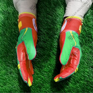 Los mejores guantes de bateo de béisbol de cuero de vaca originales 0,7-0,8mm de espesor Último diseño de fábrica Colores personalizados - Product Image 5