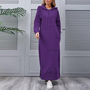 Sudadera con Capucha Extra Grande para Mujer, con Logotipo Frontal, Ecológica, Transpirable, Informal de Invierno, de Corte Holgado, de Tela de Felpa - Product Image 6