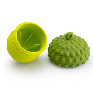 Jouet à mâcher durable en silicone en forme de baie, motif châtaigne, à libération lente, avec trous de distribution de nourriture, le plus vendu à l'international pour animaux de compagnie - Product Image 3
