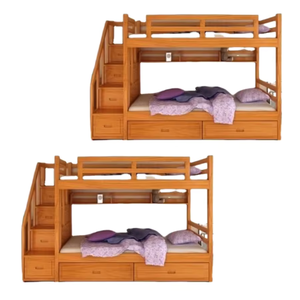 Litera de madera maciza de diseño moderno, cama de madera de teca para niños, fabricación de muebles de dormitorio en Indonesia - Product Image 4