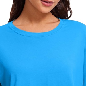 Camiseta Corta Personalizada con Logotipo para Mujer, Camiseta Lisa para Dama, 100% Algodón, Camiseta Corta de Manga Corta para Mujer con Talla Personalizada 2026 - Product Image 3