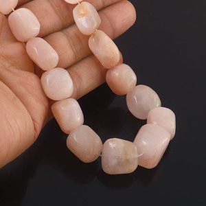 Perles d'opale rose naturelle, taille 10x12mm à 19x21mm, perles de pierre d'opale, brin de 16 pouces, fabrication de bijoux, lot en gros - Product Image 3