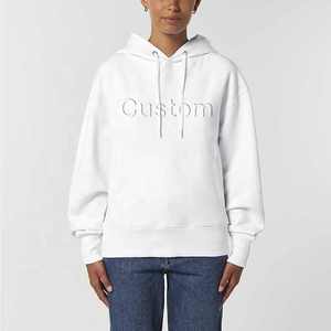 เสื้อฮู้ดดี้พิมพ์ลายดิจิทัลแบบสวมหัว คอวี ผ้าฟลีซ 3 มิติ ลายนูน  สำหรับฤดูหนาว  ผ้าฝ้าย 100%  แบบลำลอง  รับผลิตตามสั่งขายส่ง - Product Image 5