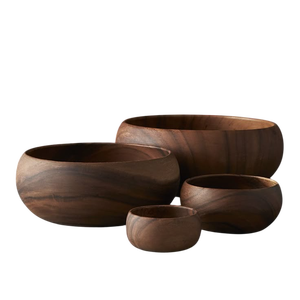 Tazón de madera para servir para frutas, ensaladas, palomitas de maíz, ensaladera de madera para cocina, fiesta, comedor, Pasta - Product Image 6