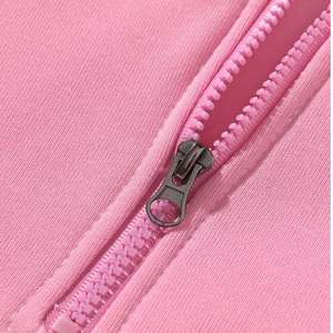 Sweat à capuche unisexe décontracté en coton rose pâle coupe-vent en sergé pour l'hiver, coupe sportive régulière, idéal pour la gym et le quotidien - Product Image 4