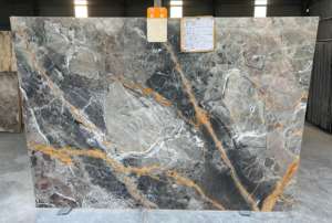 Surface polie en marbre gris Roma au design moderne avec grande dalle de pierre pour application hôtelière - Product Image 4