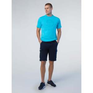Short cargo de la collection North Sails AC38, bleu marine, coupe régulière, taille XS, coton et polyester, logos brodés, bermuda. - Product Image 1