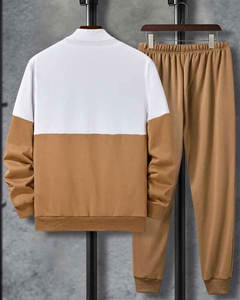 2 Piece Set Luxury <b>Couple</b> Jogging <b>Tracksuit</b> Boys Fleece Joggers Men's Zipper up <b>Tracksuits</b> - Product Image 2